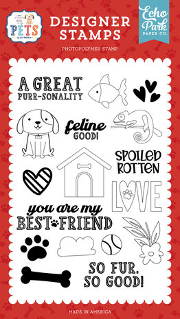 Echo Park Spoiled Rotten Clear Stamps (PET293040) (OUTLET)