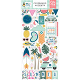 Echo Park Pool Party Chipboard Accents (POP240021) (OUTLET)
