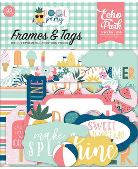 Echo Park Pool Party Frames & Tags (POP240025) (OUTLET)
