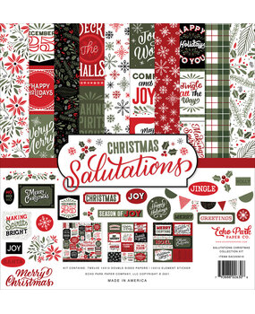 Echo Park Salutations Christmas 12x12 Inch Collection Kit (SAC255016) (OUTLET)