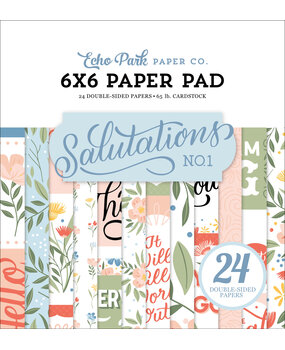 Echo Park Salutations No.1 6x6 Inch Paper Pad (SAN244023) (OUTLET)