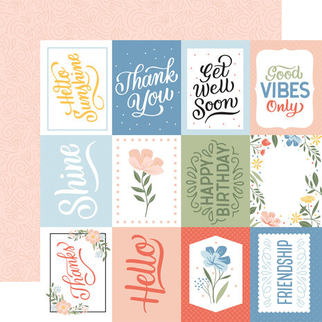 Echo Park Salutations No.1 6x6 Inch Paper Pad (SAN244023) (OUTLET)