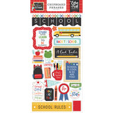 Echo Park I Love School Chipboard Phrases (SCH243022) (OUTLET)