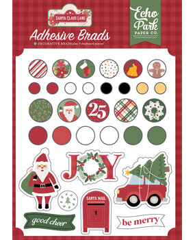 Echo Park Santa Claus Lane Adhesive Brads (SCL287020) (OUTLET)
