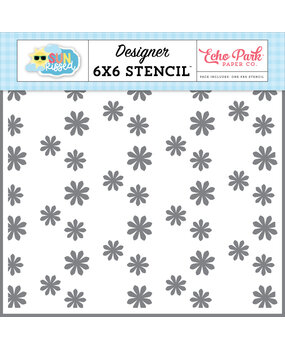 Echo Park Happy Life Flowers Stencil (SK312033) (OUTLET)