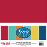 Echo Park Sea Life 12x12 Inch Coordinating Solids Paper Pack (SL279015) (OUTLET)