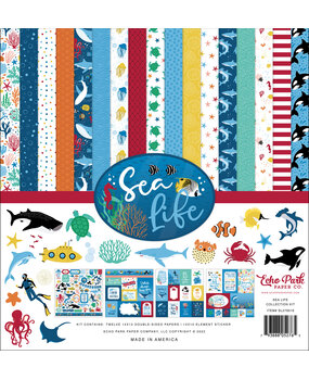 Echo Park Sea Life 12x12 Inch Collection Kit (SL279016) (OUTLET)