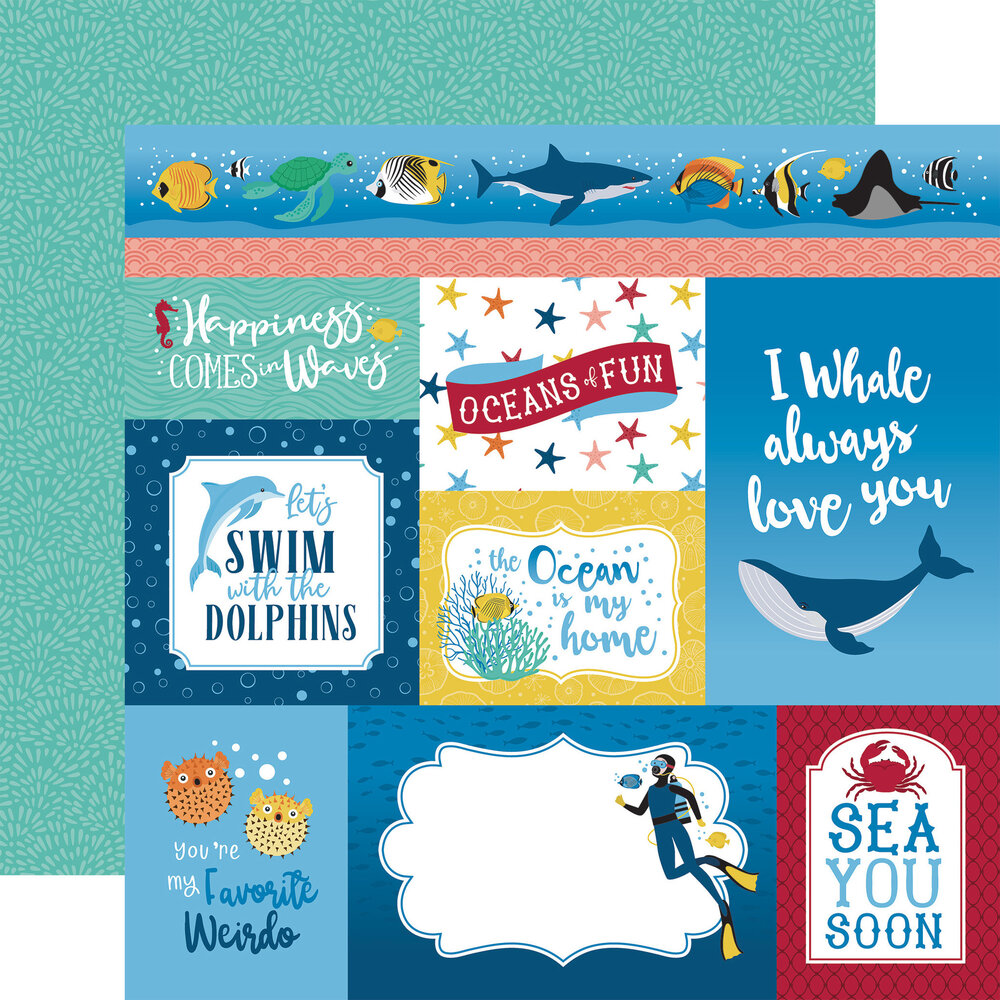 Echo Park Sea Life 12x12 Inch Collection Kit (SL279016) (OUTLET)