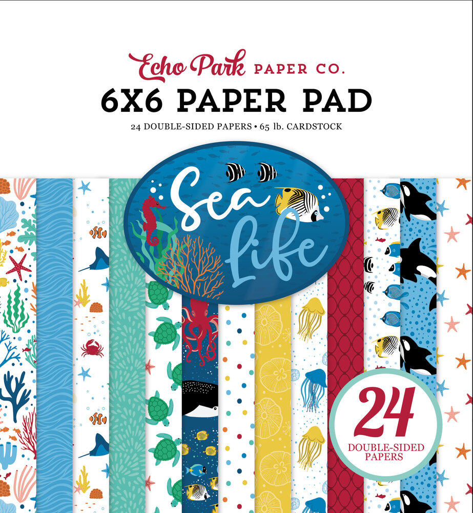 Echo Park Sea Life 6x6 Inch Paper Pad (SL279023) (OUTLET)