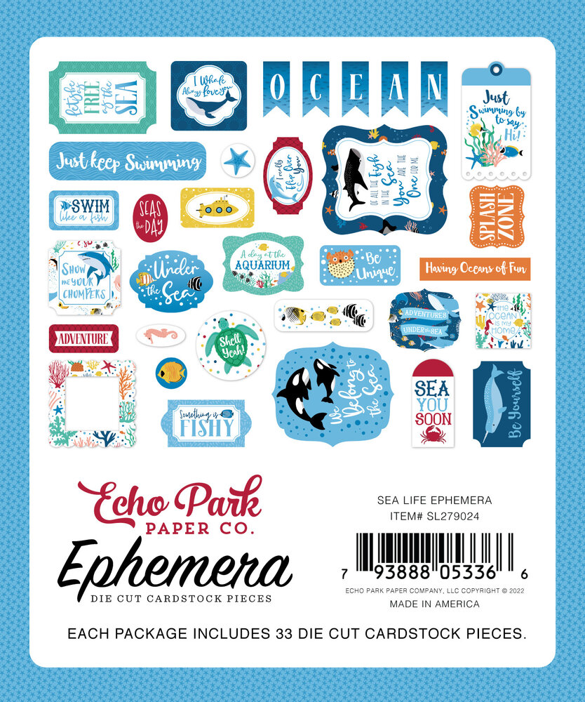 Echo Park Sea Life Ephemera (SL279024) (OUTLET)