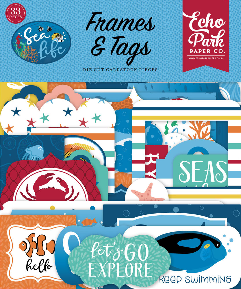 Echo Park Sea Life Frames & Tags (SL279025) (OUTLET)