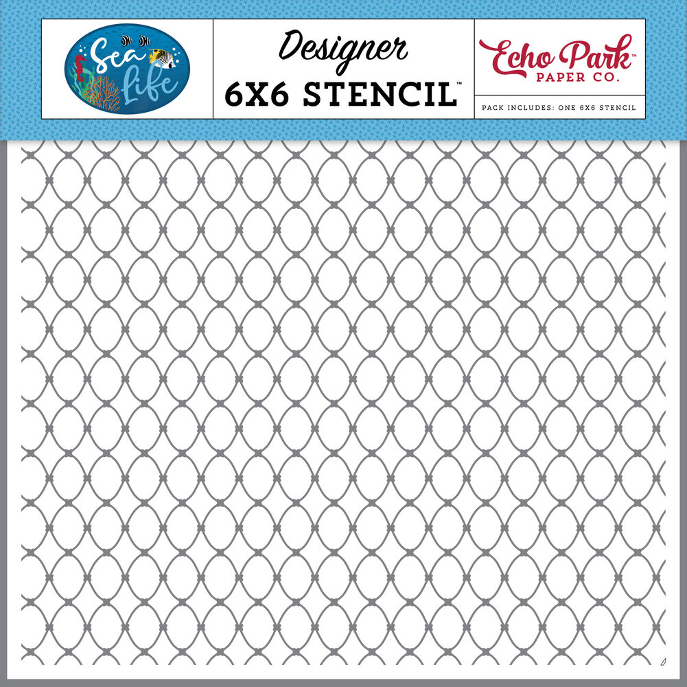 Echo Park Fishnet Stencil (SL279034) (OUTLET)