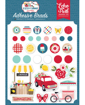Echo Park A Slice Of Summer Adhesive Brads (SOS241020) (OUTLET)