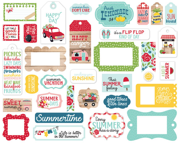 Echo Park A Slice Of Summer Frames & Tags (SOS241025) (OUTLET)