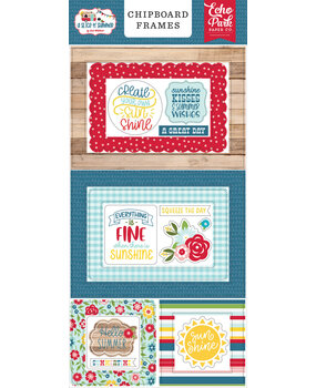 Echo Park A Slice Of Summer Chipboard Frames (SOS241065) (OUTLET)