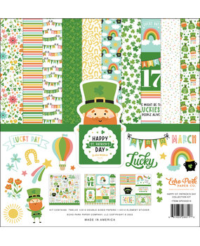 Echo Park Happy St. Patrick's Day 12x12 Inch Collection Kit (SPD350016) (OUTLET)
