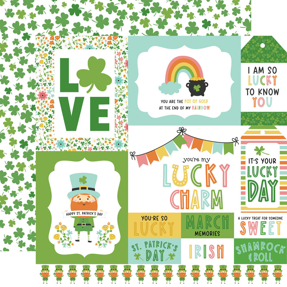 Echo Park Happy St. Patrick's Day 12x12 Inch Collection Kit (SPD350016) (OUTLET)