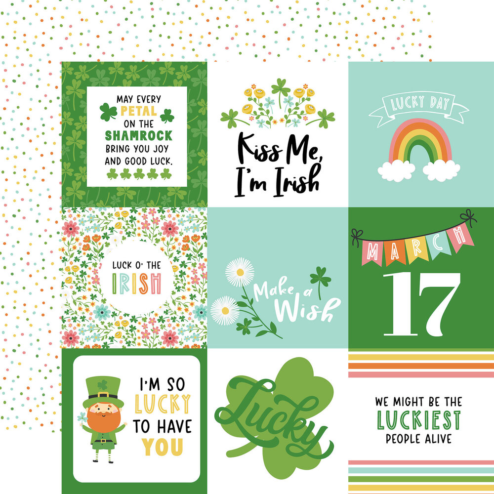 Echo Park Happy St. Patrick's Day 12x12 Inch Collection Kit (SPD350016) (OUTLET)