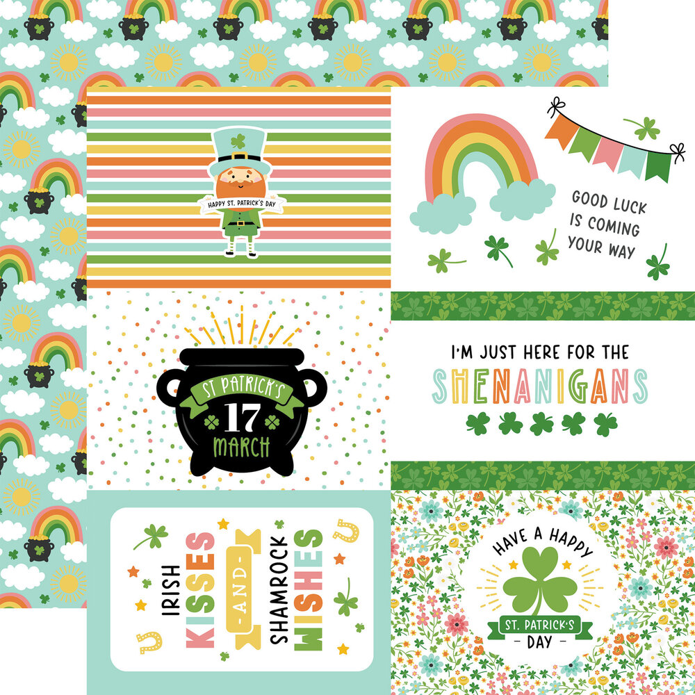 Echo Park Happy St. Patrick's Day 12x12 Inch Collection Kit (SPD350016) (OUTLET)