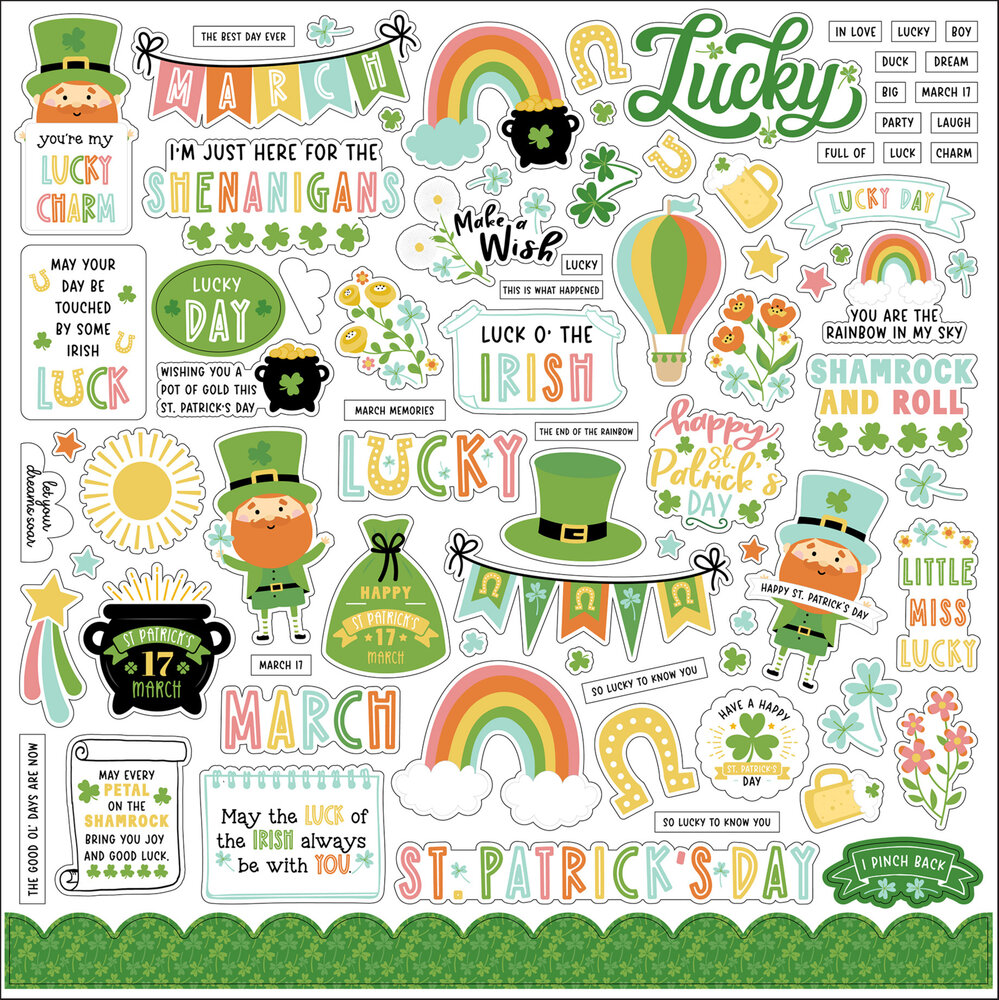 Echo Park Happy St. Patrick's Day 12x12 Inch Collection Kit (SPD350016) (OUTLET)