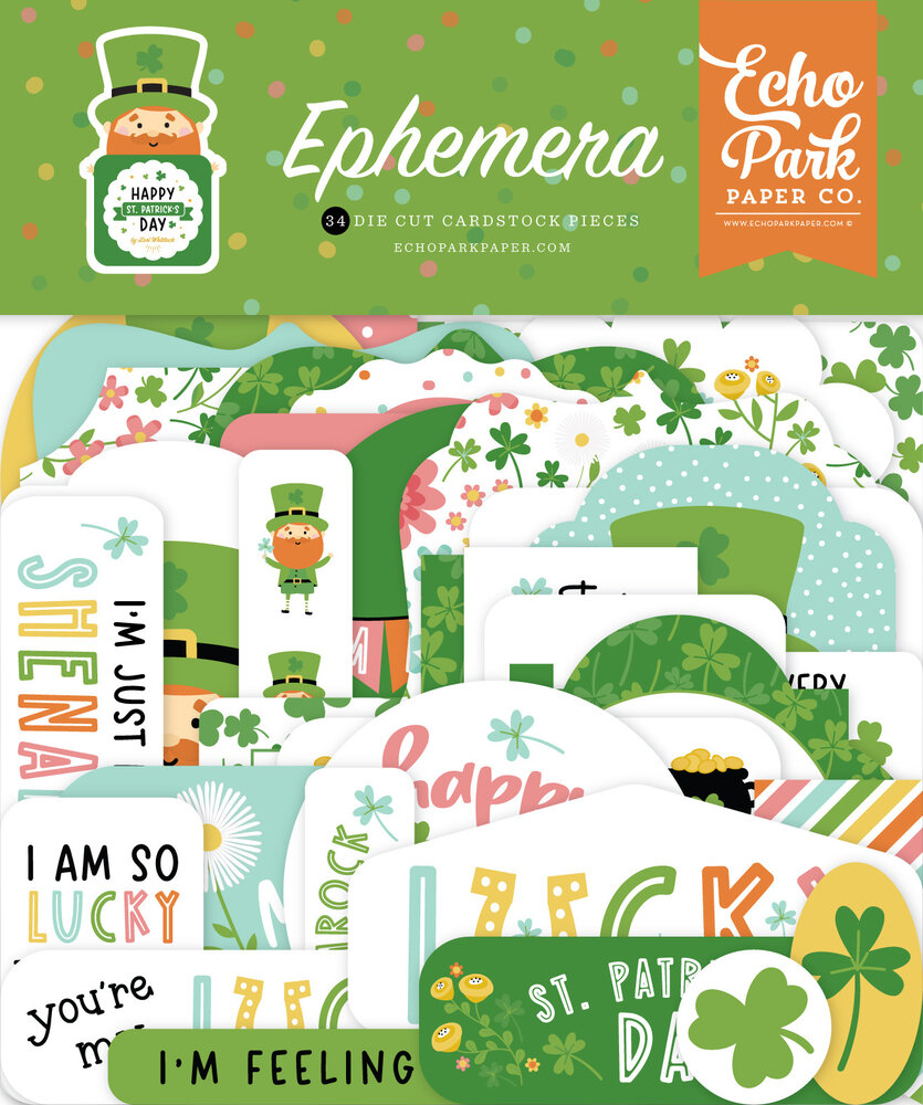 Echo Park Happy St. Patrick's Day Ephemera (SPD350024) (OUTLET)