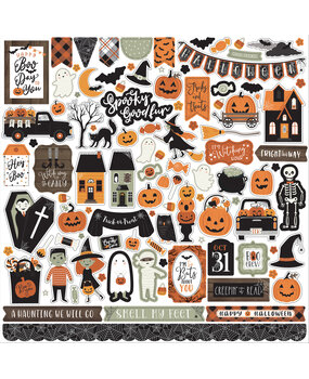 Echo Park Spooky 12x12 Inch Element Sticker (SPO284014) (OUTLET)