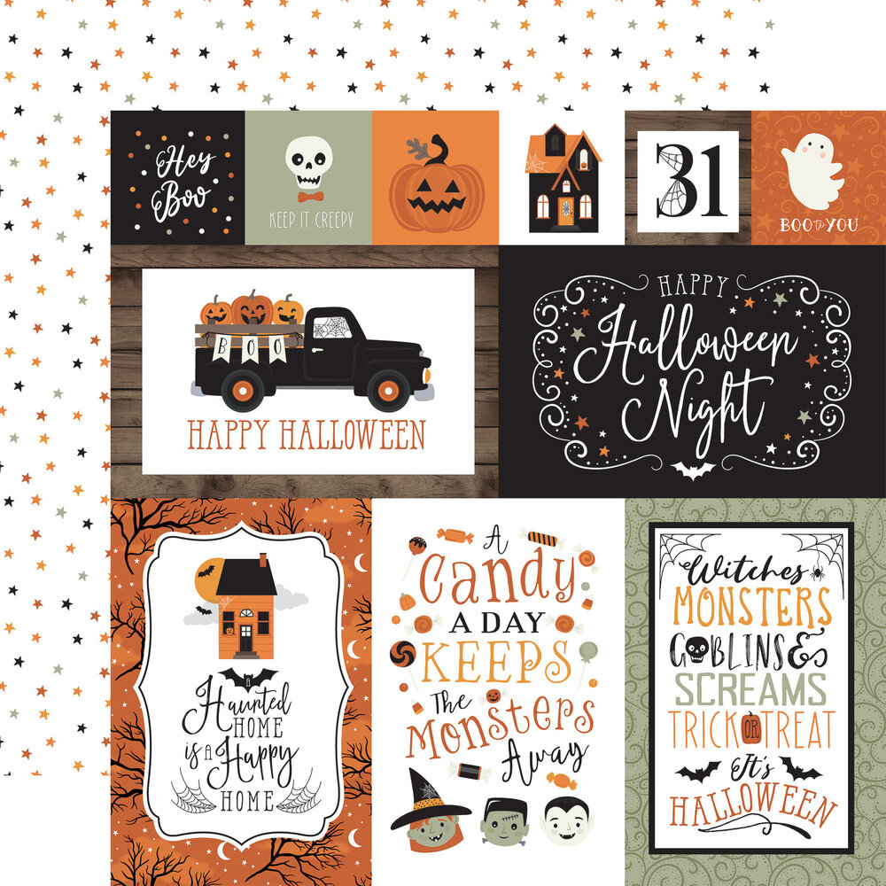 Echo Park Spooky 6x6 Inch Paper Pad (SPO284023) (OUTLET)