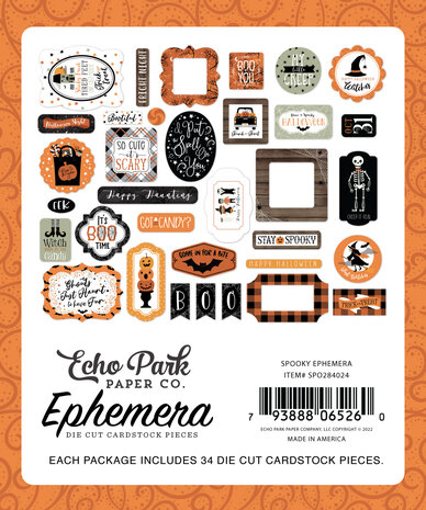 Echo Park Spooky Ephemera (SPO284024) (OUTLET)