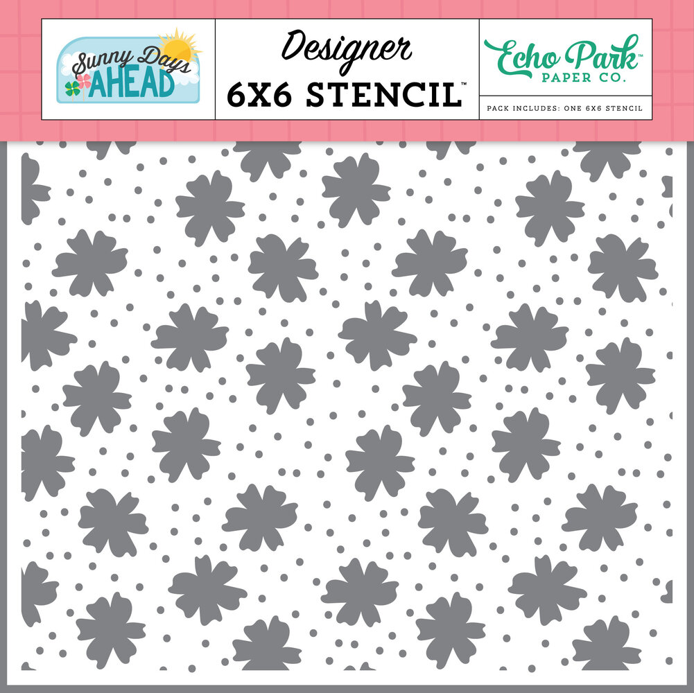 Echo Park Sweet Day Flowers Stencil (SUN377033) (OUTLET) Echo Park Sweet Day Flowers Stencil (SUN377033) (OUTLET)