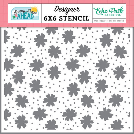 Echo Park Sweet Day Flowers Stencil (SUN377033) (OUTLET) Echo Park Sweet Day Flowers Stencil (SUN377033) (OUTLET)