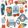 Echo Park Summer Vibes Chipboard Accents (SV365021) (OUTLET)