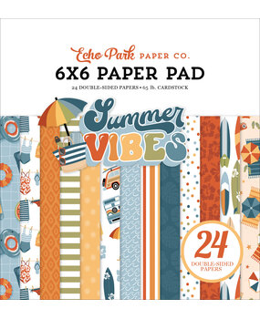 Echo Park Summer Vibes 6x6 Inch Paper Pad (SV365023) (OUTLET) Echo Park Summer Vibes 6x6 Inch Paper Pad (SV365023) (OUTLET)