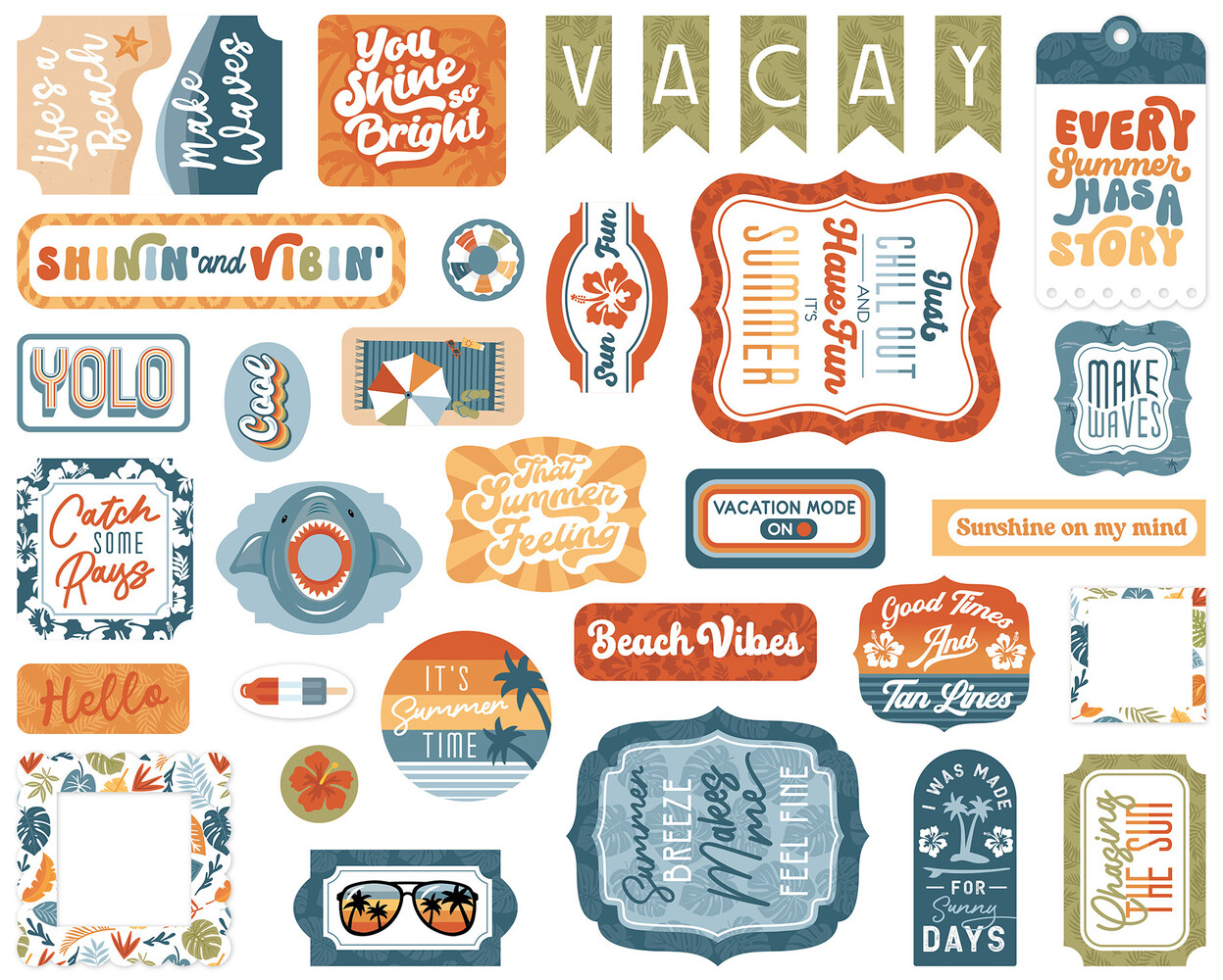 Echo Park Summer Vibes Ephemera (SV365024) (OUTLET)