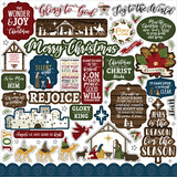 Echo Park The First Noel 12x12 Inch Element Sticker (TFN256014) (OUTLET)