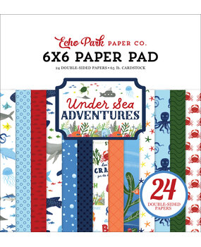 Echo Park Under Sea Adventures 6x6 Inch Paper Pad (USA245023) (OUTLET)