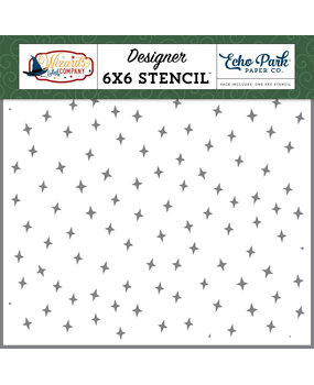Echo Park Charming Sparkles Stencil (WAC322034) (OUTLET)