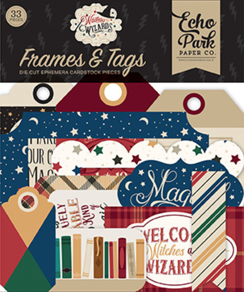 Echo Park Witches & Wizards Frames & Tags (WAW217025) (OUTLET)
