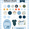 Echo Park Welcome Baby Boy Adhesive Brads (WBB234020) (OUTLET)