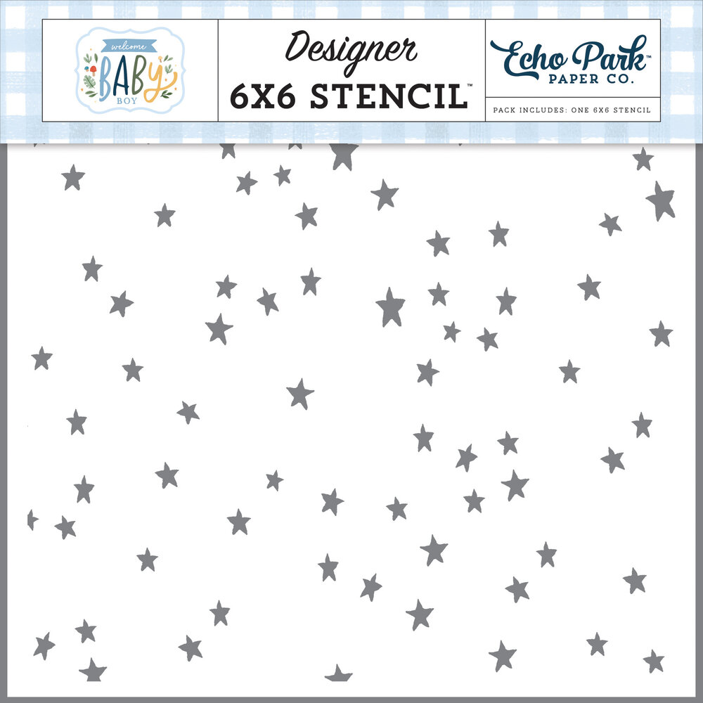 Echo Park Dream Big 6x6 Inch Stencil (WBB234033) (OUTLET)
