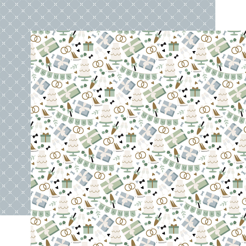 Echo Park Wedding Bells 6x6 Inch Paper Pad (WBL335023) (OUTLET)