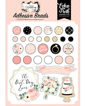 Echo Park Wedding Adhesive Brads (WED258020) (OUTLET)