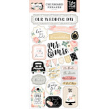 Echo Park Wedding Chipboard Phrases (WED258022) (OUTLET)