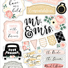 Echo Park Wedding Chipboard Phrases (WED258022) (OUTLET)
