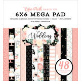 Echo Park Wedding 6x6 Inch Cardmakers Mega Pad (WED258031) (OUTLET)