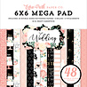 Echo Park Wedding 6x6 Inch Cardmakers Mega Pad (WED258031) (OUTLET)