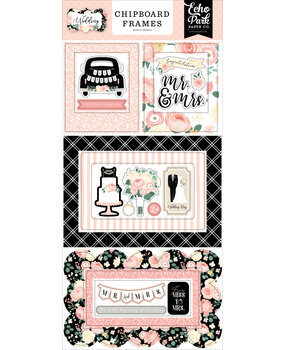 Echo Park Wedding Chipboard Frames (WED258065) (OUTLET)