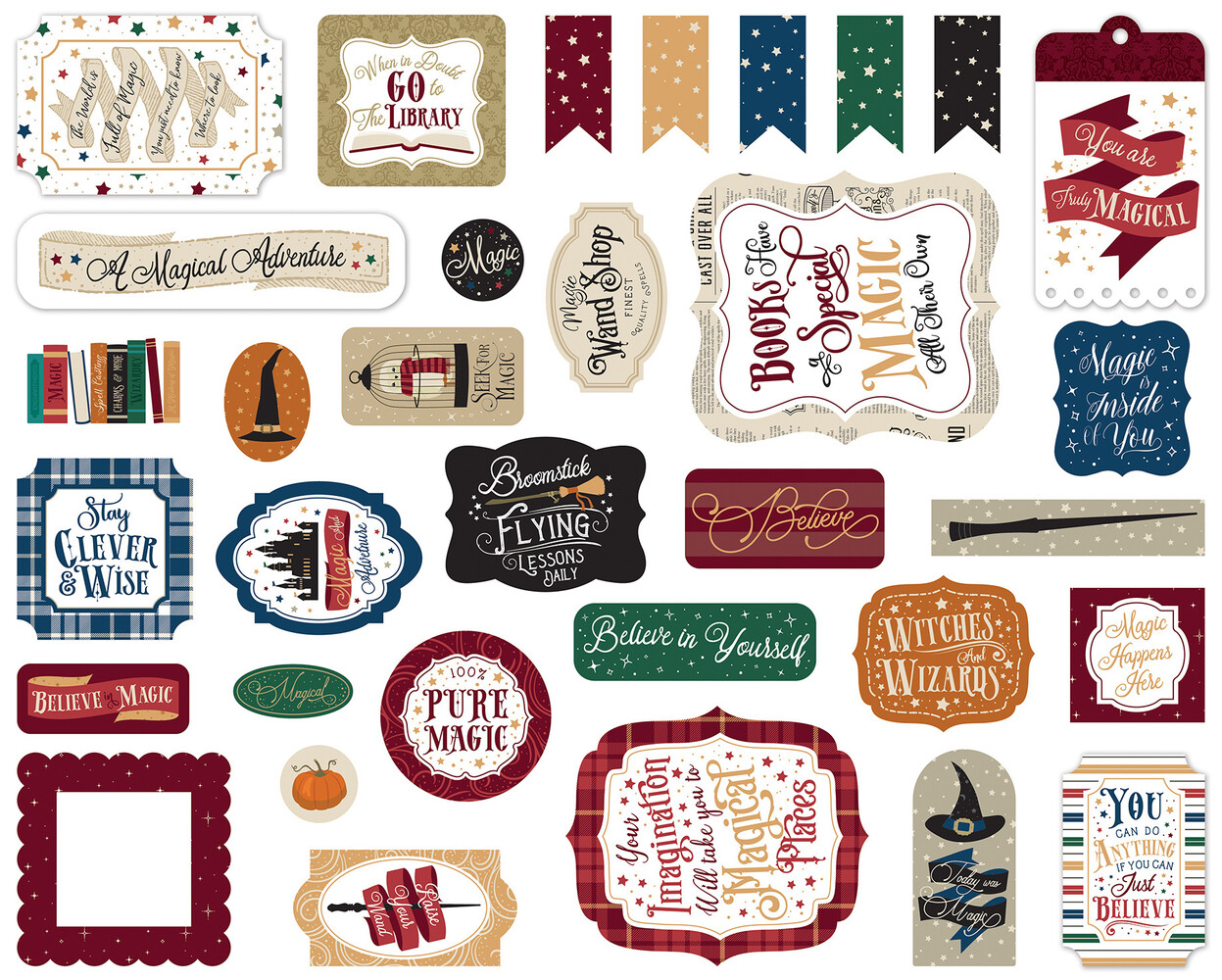 Echo Park Witches & Wizards No.2 Ephemera (WIW247024) (OUTLET)
