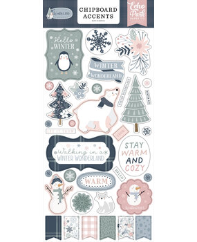 Echo Park Winterland Chipboard Accents (WTL333021) (OUTLET)