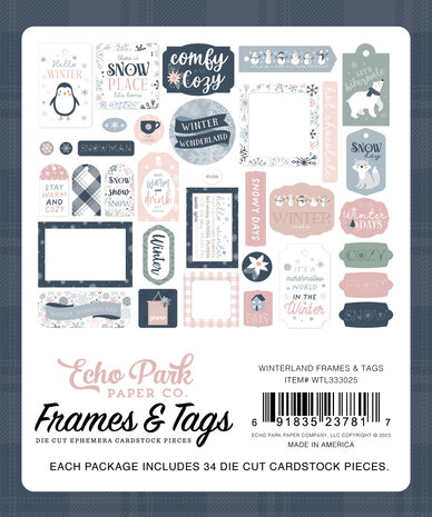 Echo Park Winterland Frames & Tags (WTL333025) (OUTLET)