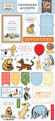 Echo Park Winnie The Pooh Chipboard Accents (WTP363021) (OUTLET)
